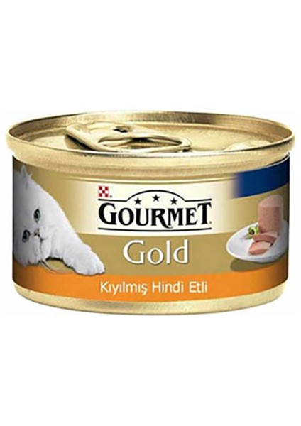 Hindi Etli Yetişkin Kıyılmış Kedi Konservesi 6X85 gr