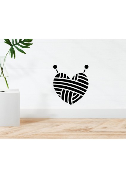 Gift Kalp Tasarımlı Duvar Sticker-3