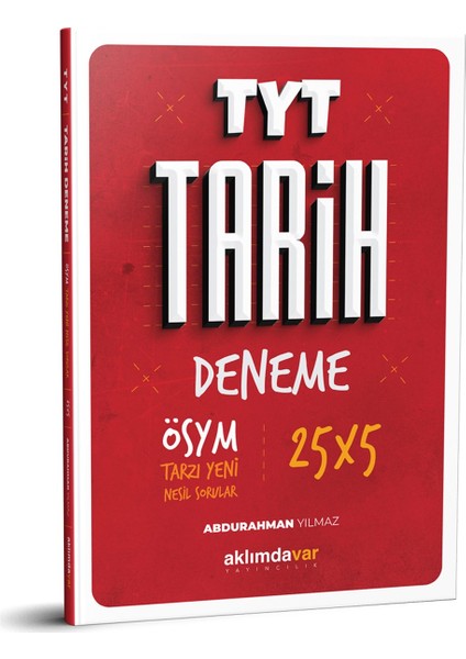 TYT Tarih 5X25 Çözümlü Deneme