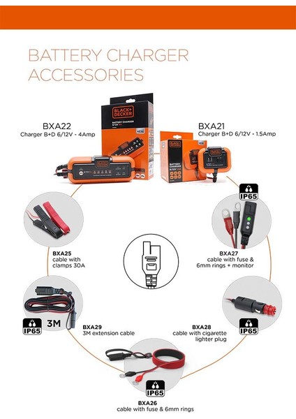 BXA29 12V Akü Şarj Ara Uzatma Bağlantı Kablosu 3metre indirimleri
