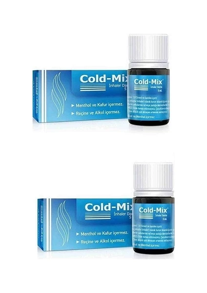 Yakaya Damlatılan Inhaler Cold-Mix Damla 5 ml X2 Adet