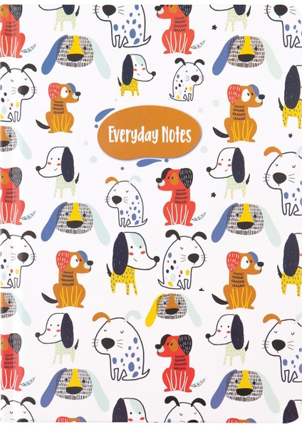 Çizgili Defter Animal Friends Köpekler 14 x 20 cm