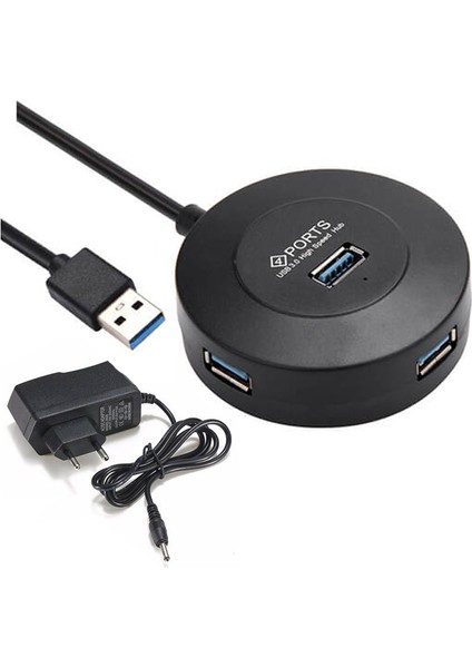 4 Port USB 3.0 Hub Çoklayıcı Stand Adaptörlü