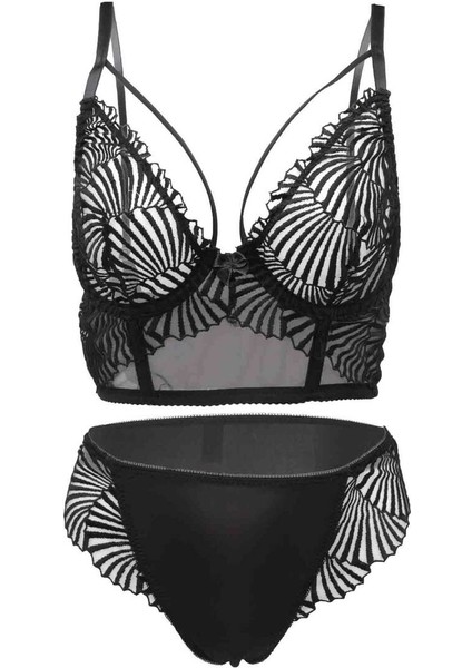 Desteksiz Sütyen Takımı 4744 | Siyah