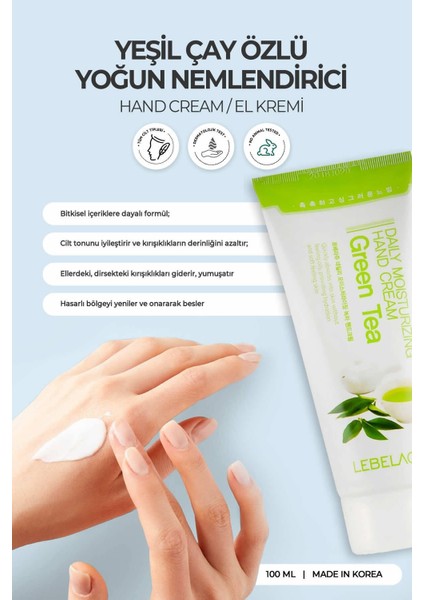 Vitaminlerle Zengin Saf Yeşil Çay Özlü Nemlendirici El Kremi 100 ml fiyatları