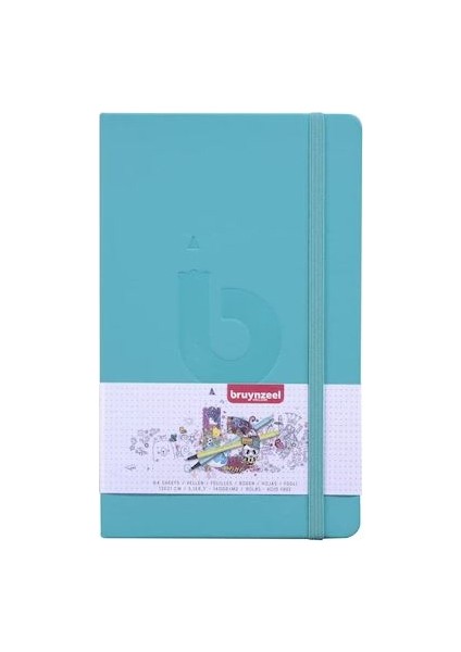 Bullet Journal Dots Noktalı Eskiz Çizim Defteri 140 Gr. A5 64 Sayfa Turkuaz