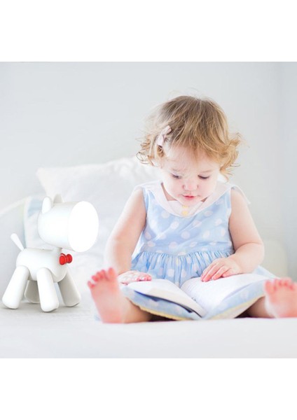 Özel Tasarım Waggy Puppy Köpek Şarjlı Gece Masa Lambası LED Işıklı 2 Kademeli indirimleri