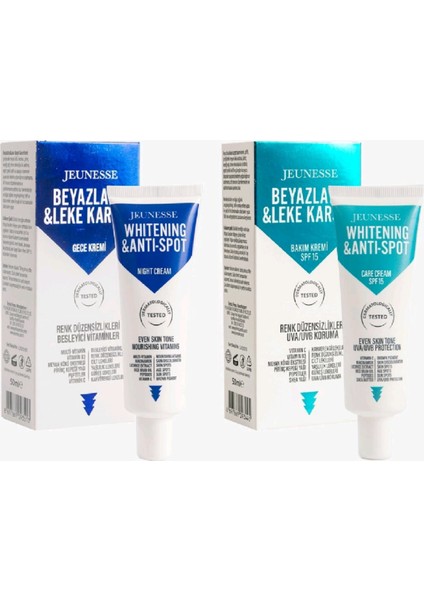 & Spf 15 + Gece Yüz Bakım Kremi 50 ml