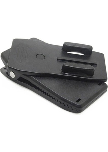 GP138C Tüm Aksiyon Kameralarla Uyumlu 360 Derece Dönebilen Sürgülü Kıskaç Çanta Klipsi