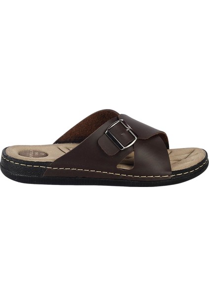 955-3 Kahve Günlük Erkek Terlik