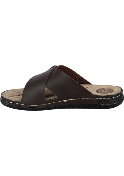 955-3 Kahve Günlük Erkek Terlik modelleri