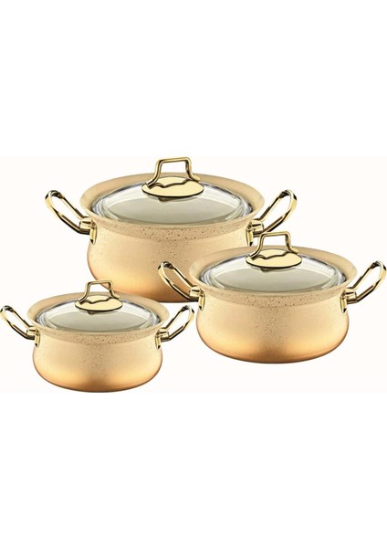Granit 6 Parça Bakraç Set Krem 3047