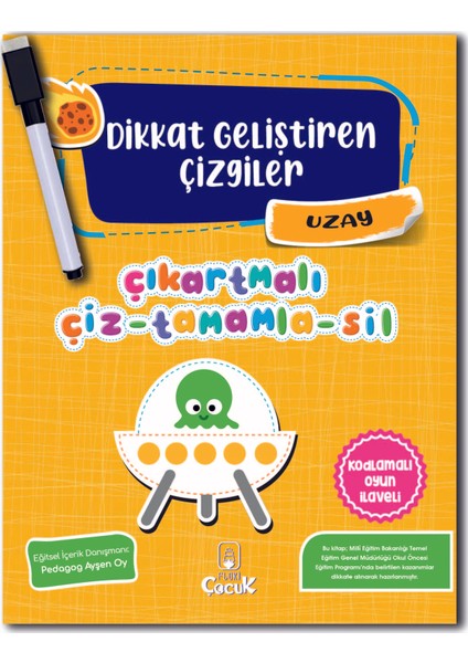 Dikkat Geliştiren Çizgiler-Uzay + Çiz-Sil Kalem
