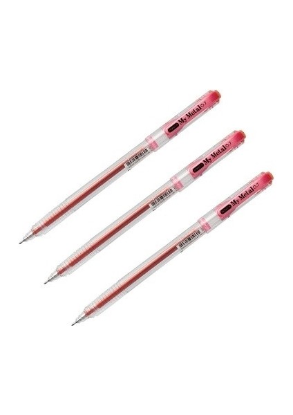 My-Metal 0.7 mm Pembe Iğne Uçlu Kalem 3 Adet