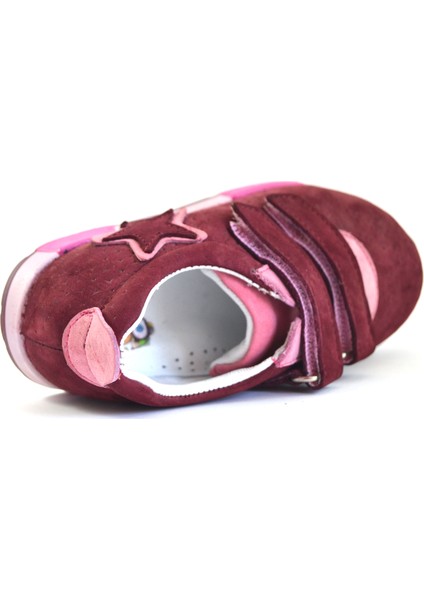 Ortapedik Hakiki Deri Mor Kız Bebek Spor Ayakkabı fırsatları