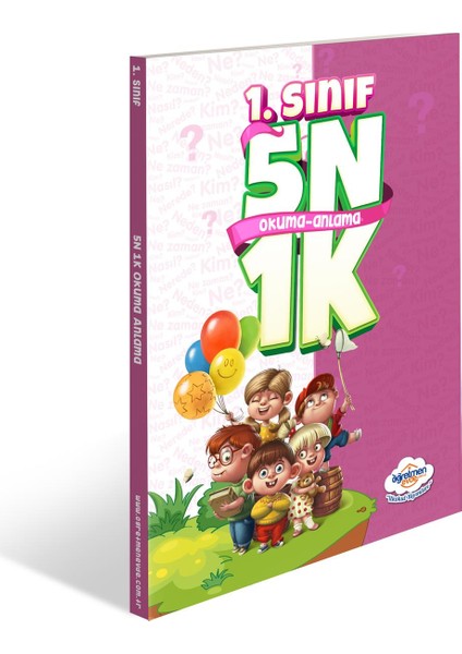 1. Sınıf Yaz Tatil Kitabı Seti - 1. Sınıf 5N1K Okuma Anlama Kitabı -