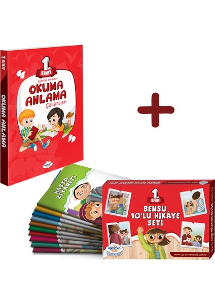 1. Sınıf Okuma Anlama Kitabı - Bensu 10’lu Hikaye Kitabı Seti -