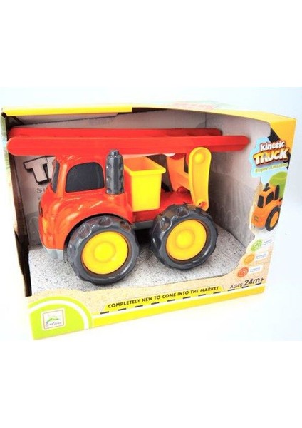 Oyuncak Kutulu Pilli Sürtmeli Kınetıc Truck Kırmızı Itfaiye Merdivenli Kamyon YB182496 933-84