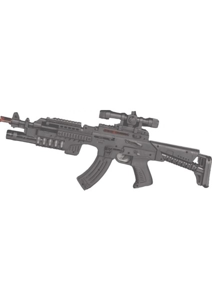 Oyuncak Pilli Işıklı Sesli Oyuncak Tüfek Kutulu Siyah Counter Strike ER-109