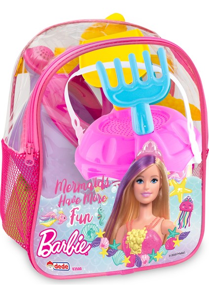 Barbie Resimli Sırt Çantalı Plaj Set