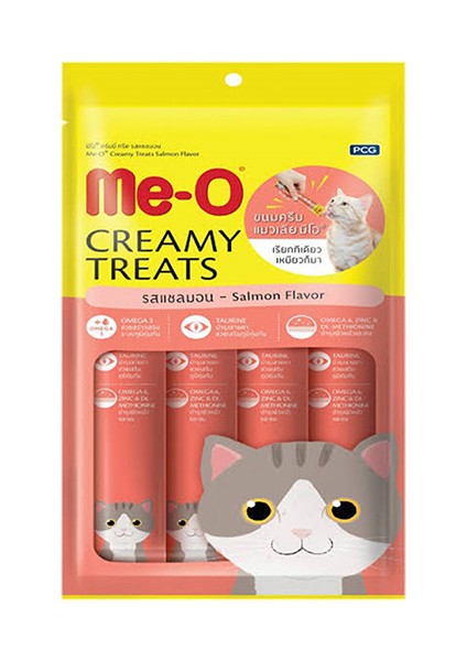Me-O Meo Somonlu Tamamlayıcı Kedi Besini 4X15 gr