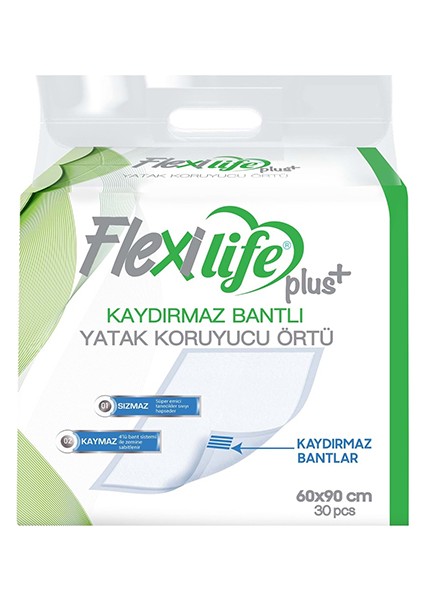 Flexilife Flexi Life Kaydırmaz Bantlı Çiş Pedi 60X90 cm 30 Adet