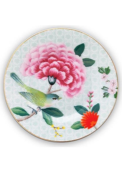 Blushing Birds Beyaz Petit Four Tabağı 12 cm