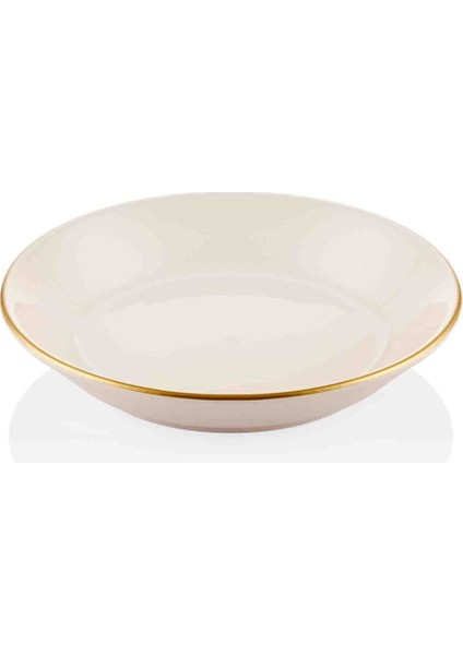 Basic Yemek Tabağı 6'lı Set Krem 20 cm