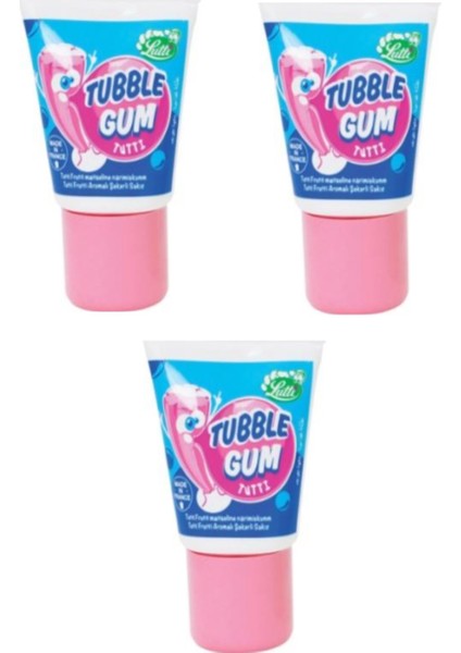 Lutti Tubble Gum Tutti Frutti Tüp Sakız 35 gr 3'lü