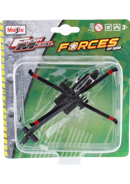 Metal Forces Askeri Savaş Uçağı Ah-64 Apache Model Uçak