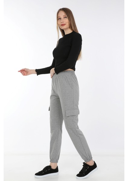 Kadın Cepli Paçası Lastikli Eşofman Altı fırsatları