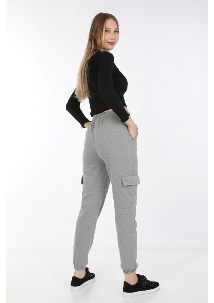 Kadın Cepli Paçası Lastikli Eşofman Altı indirimleri