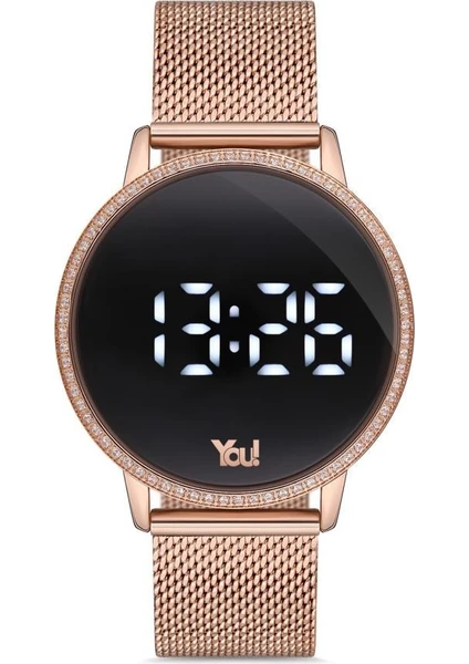 You Watch YW3122 Havana Taşlı Rose Gold Kadın Kol Saati