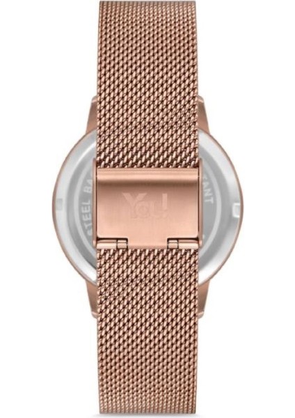 YW3122 Havana Taşlı Rose Gold Kadın Kol Saati