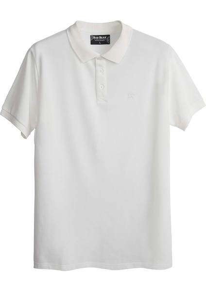 Erkek Koyu Beyaz Polo T-Shirt