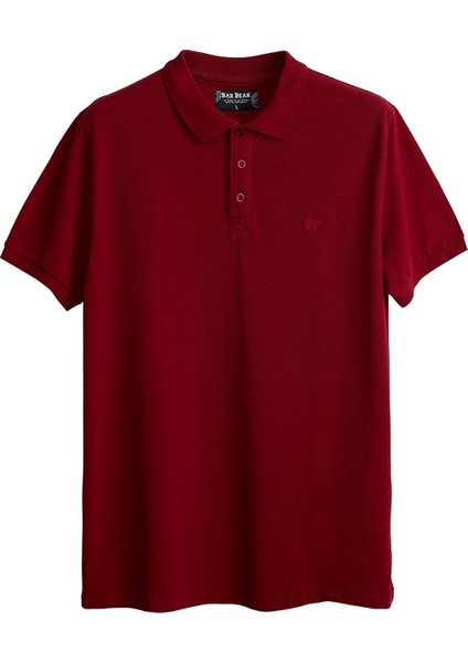 Erkek Bordo Polo Yaka T-Shirt