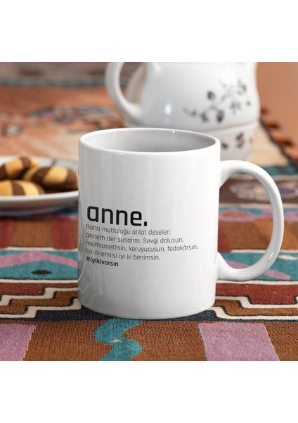 Anne Yazılı Seramik Kupa Bardak