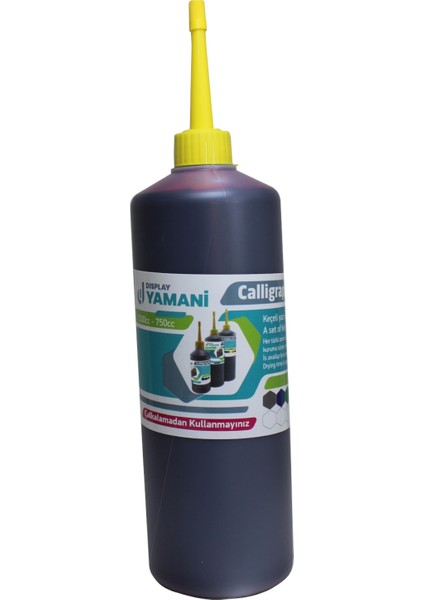 Yamani Display Keçeli Yazı Seti Mürekkebi 1 Lt Kırmızı