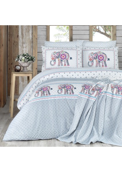 Karaca Home Felicia Pike Hediyeli Çift Kişilik Nevresim Takımı