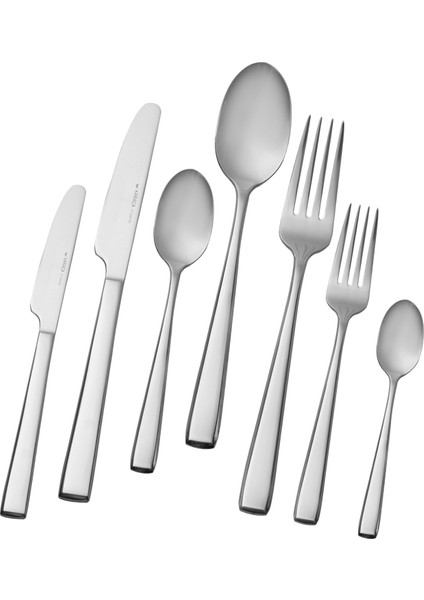 Linus 84 Parça 12 Kişilik Çatal Kaşık Bıçak Takımı Elegance Kutulu modelleri