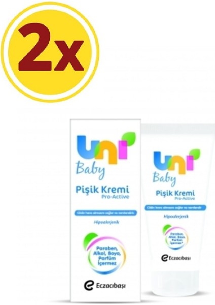 Uni Baby Pişik Kremi 75 ml x 2 Adet