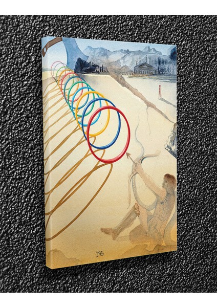 TABLO360 Salvador Dali L'epreuve De L'arc Kanvas Tablo
