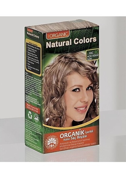 Onc Natural Colors Onc 10C Küllü Sarışın Organik Saç Boyası