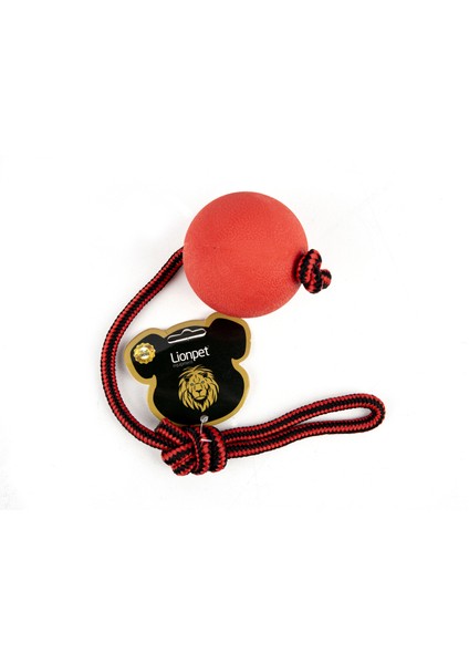 Lion Pet Köpek Oyuncağı Küçük Köpekler Için Ipli Kauçuk Top 5 cm
