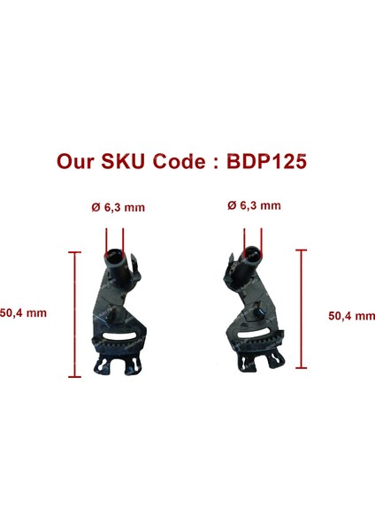 BDP125 Renault Laguna MK1 ve MK2 İçin Sağ ve Sol Kapılar Kilit Onarım Klipsi 805010001R fiyatları