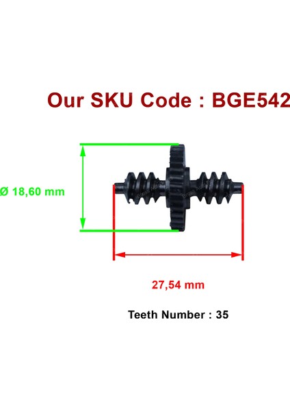 BGE542 Volvo S80 İçin Yan Ayna Tamir Dişlisi