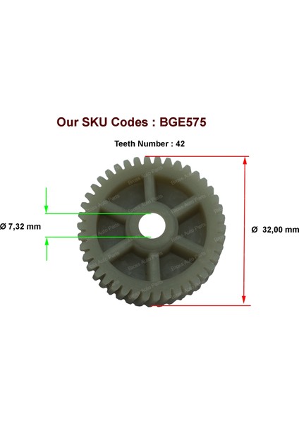 BGE575 VW Audi Porsche Seat İçin Koltuk Ayar Motor Dişli 7L0959111 fiyatları
