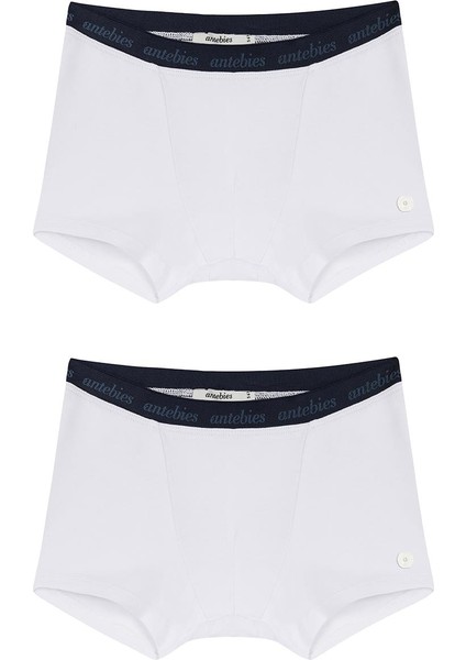Beyaz Basic Boxer Ikili Paket