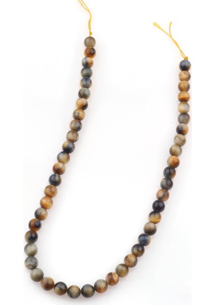 8 mm Renkli Kaplangözü Taşı Dizi - DZ3931