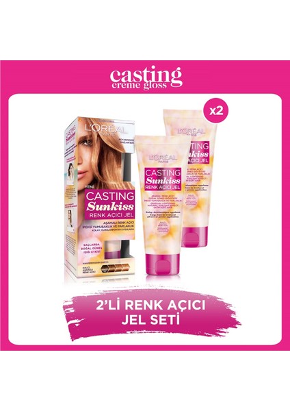 L'Oréal Paris Casting Sunkiss Renk Açıcı Jel 2'li Set